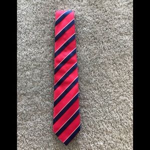 Canali Red and Blue Striped Tie